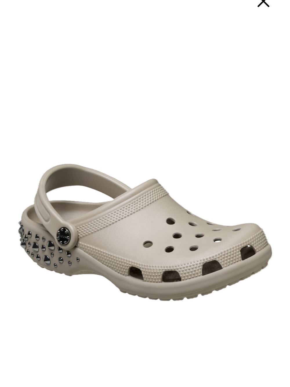 CROCS Classic Clog with Studded Heel - Taupe
